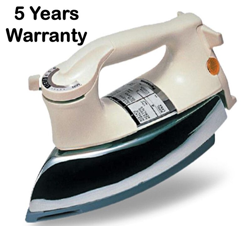 Standard Quality Electric Iron – 5-Year Warranty | Durable & Efficient